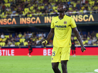 Villarreal's Thierno Mamadou Barry during the La Liga match between Villarreal CF and FC Barcelona at La Ceramica Stadium in Villarreal, Spa...