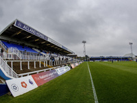 A general view of the Neale Cooper Stand at the Prestige Group Stadium during the Vanarama National League match between Hartlepool United a...