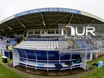 A general view of the Cyril Knowles Stand at the Prestige Group Stadium during the Vanarama National League match between Hartlepool United...