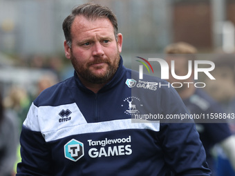 Hartlepool manager Darren Sarll during the Vanarama National League match between Hartlepool United and Dagenham and Redbridge at Victoria P...