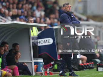 Dagenham & Redbridge manager Ben Strevens during the Vanarama National League match between Hartlepool United and Dagenham and Redbridge at...