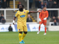 Junior Morias of Dagenham & Redbridge plays during the Vanarama National League match between Hartlepool United and Dagenham & Redbridge at...