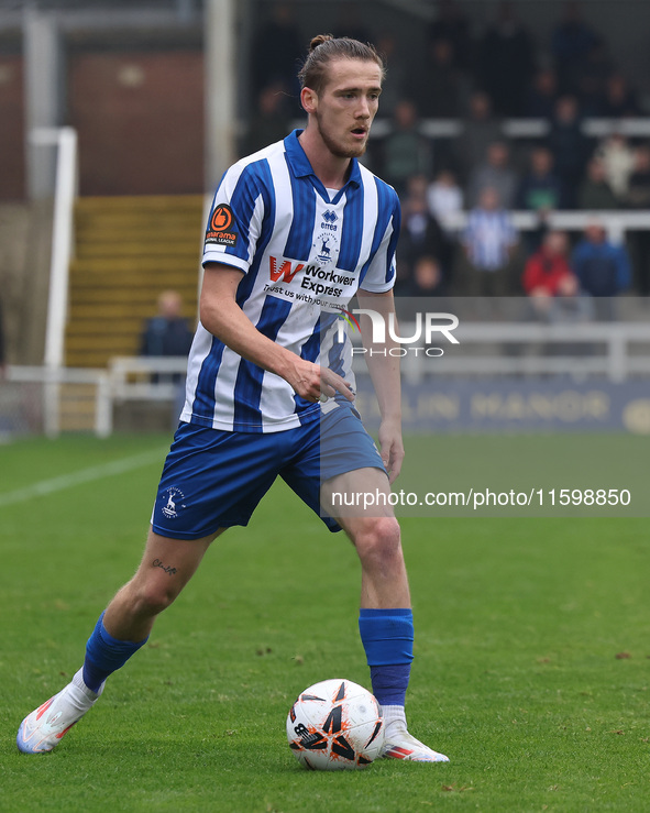 Daniel Dodds of Hartlepool United during the Vanarama National League match between Hartlepool United and Dagenham and Redbridge at Victoria...