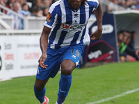 Nathan Asiimwe of Hartlepool United during the Vanarama National League match between Hartlepool United and Dagenham and Redbridge at Victor...