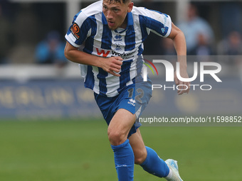 Joe Grey of Hartlepool United during the Vanarama National League match between Hartlepool United and Dagenham and Redbridge at Victoria Par...