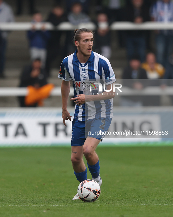 Daniel Dodds of Hartlepool United during the Vanarama National League match between Hartlepool United and Dagenham and Redbridge at Victoria...