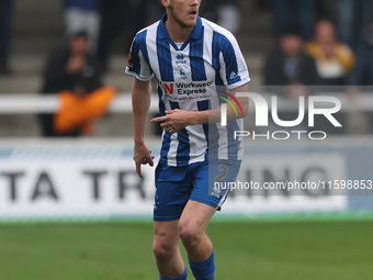 Daniel Dodds of Hartlepool United during the Vanarama National League match between Hartlepool United and Dagenham and Redbridge at Victoria...