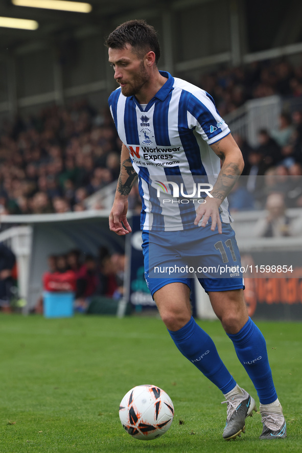 Luke Charman of Hartlepool United during the Vanarama National League match between Hartlepool United and Dagenham and Redbridge at Victoria...