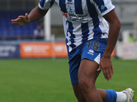 Roshaun Mathurin of Hartlepool United during the Vanarama National League match between Hartlepool United and Dagenham and Redbridge at Vict...