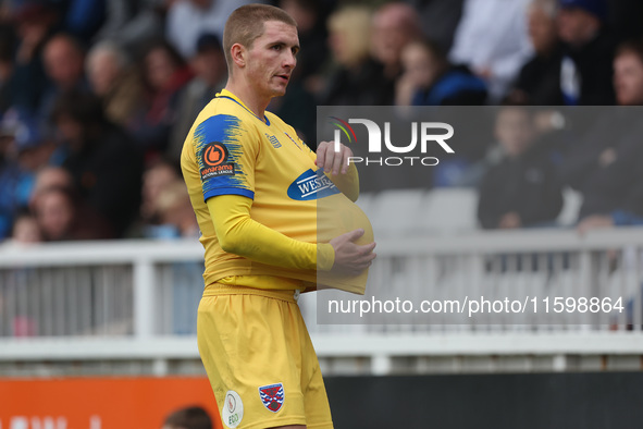 Sam Ling of Dagenham & Redbridge during the Vanarama National League match between Hartlepool United and Dagenham and Redbridge at Victoria...