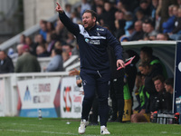 Hartlepool manager Darren Sarll during the Vanarama National League match between Hartlepool United and Dagenham and Redbridge at Victoria P...