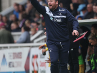 Hartlepool manager Darren Sarll during the Vanarama National League match between Hartlepool United and Dagenham and Redbridge at Victoria P...