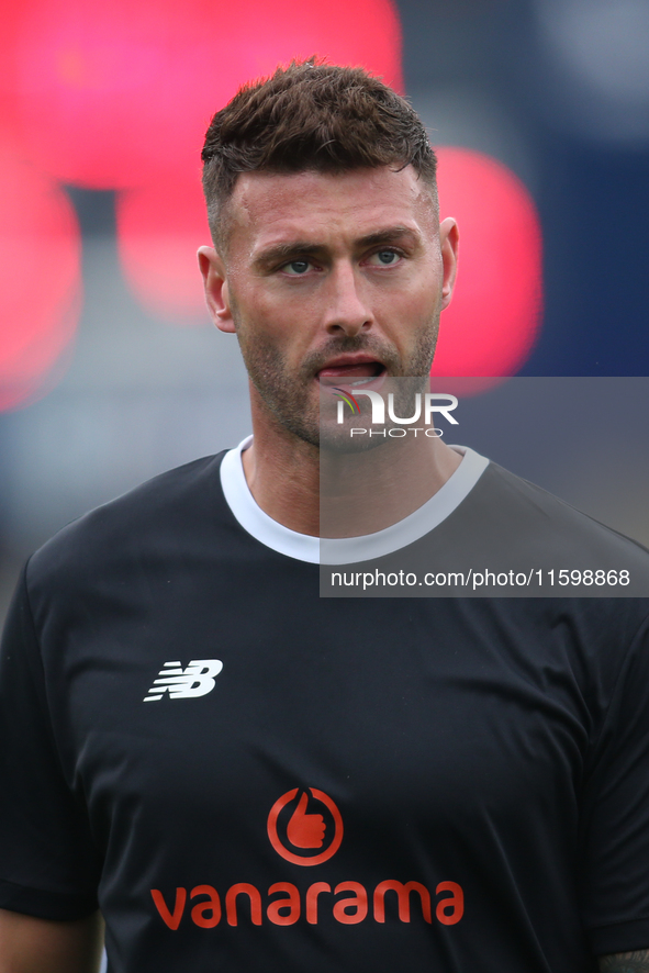 Hartlepool United's Gary Madine during the Vanarama National League match between Hartlepool United and Dagenham and Redbridge at Victoria P...