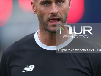 Hartlepool United's Gary Madine during the Vanarama National League match between Hartlepool United and Dagenham and Redbridge at Victoria P...