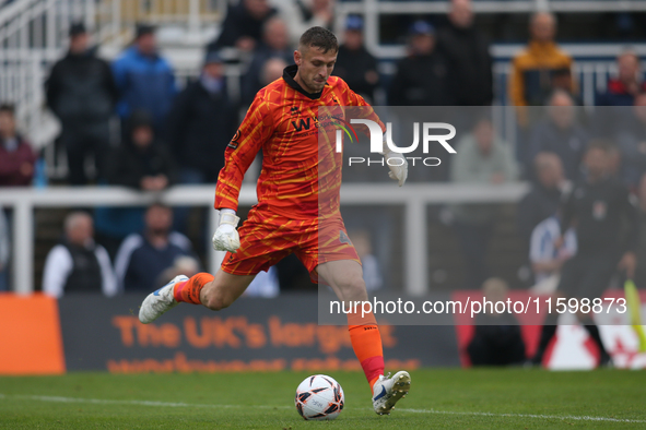 Hartlepool United goalkeeper Adam Smith during the Vanarama National League match between Hartlepool United and Dagenham and Redbridge at Vi...