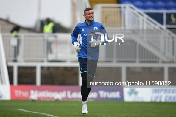 Hartlepool United goalkeeper Adam Smith during the Vanarama National League match between Hartlepool United and Dagenham and Redbridge at Vi...