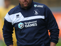 Hartlepool United Manager Darren Sarll during the Vanarama National League match between Hartlepool United and Dagenham and Redbridge at Vic...