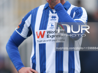 Hartlepool United's Gary Madine during the Vanarama National League match between Hartlepool United and Dagenham and Redbridge at Victoria P...