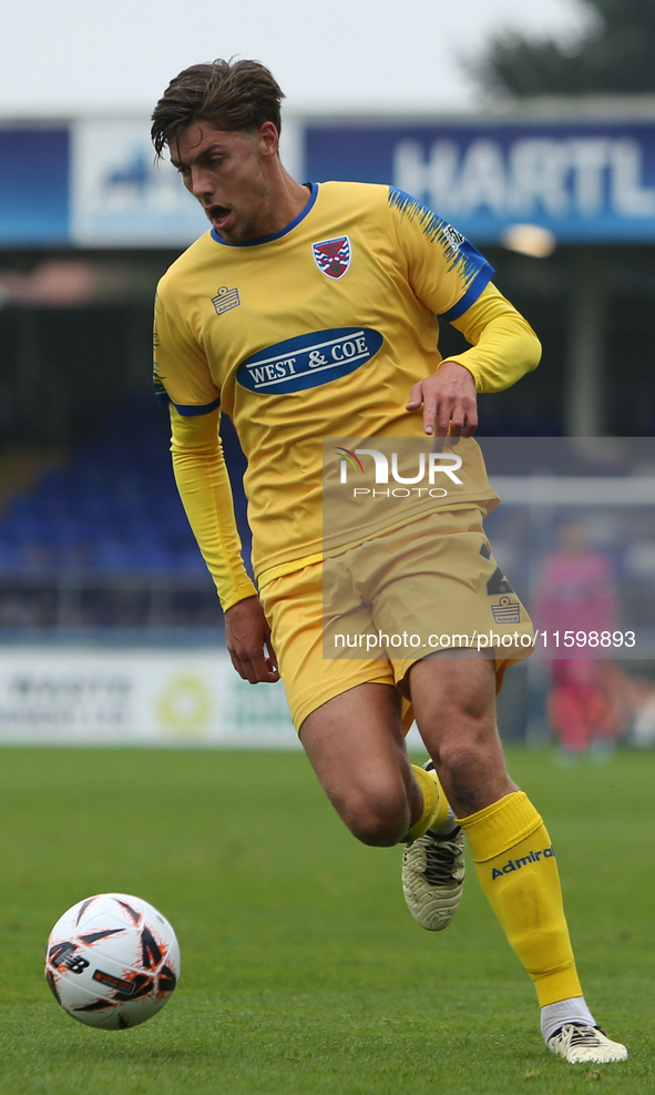 Luca Woodhouse of Dagenham & Redbridge during the Vanarama National League match between Hartlepool United and Dagenham & Redbridge at Victo...