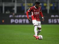 Nicolo Barella of Inter FC during the Italian Serie A football match between Inter FC and AC Milan in Milan, Italy, on September 22, 2024, a...