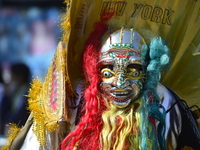 A general view of the 48th Queens Hispanic Parade 2024 marches down 37th Avenue, from 69th Street to 86th Street, through Jackson Heights, Q...