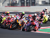 Jorge Martin of Spain and Prima Pramac Racing rides on track during the sprint race of the MotoGP of Emilia Romagna at Misano World Circuit...