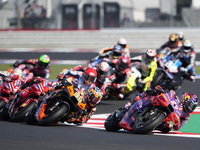 Jorge Martin of Spain and Prima Pramac Racing rides on track during the sprint race of the MotoGP of Emilia Romagna at Misano World Circuit...