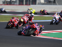 Jorge Martin of Spain and Prima Pramac Racing rides on track during the sprint race of the MotoGP of Emilia Romagna at Misano World Circuit...