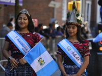 A general view of the 48th Queens Hispanic Parade 2024 marches down 37th Avenue, from 69th Street to 86th Street, through Jackson Heights, Q...