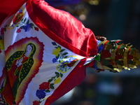 A general view of the 48th Queens Hispanic Parade 2024 marches down 37th Avenue, from 69th Street to 86th Street, through Jackson Heights, Q...