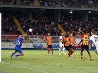 Wladimiro Falcone of US Lecce is in action during the Serie A match between Lecce and Parma in Lecce, Italy, on September 21, 2024. (