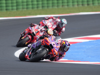 Jorge Martin of Spain and Prima Pramac Racing rides on track during the race of the MotoGP of Emilia Romagna at Misano World Circuit in Misa...