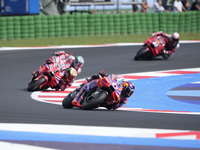 Jorge Martin of Spain and Prima Pramac Racing rides on track during the race of the MotoGP of Emilia Romagna at Misano World Circuit in Misa...