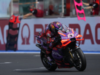 Jorge Martin of Spain and Prima Pramac Racing rides on track during the race of the MotoGP of Emilia Romagna at Misano World Circuit in Misa...