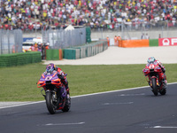 Jorge Martin of Spain and Prima Pramac Racing rides on track during the race of the MotoGP of Emilia Romagna at Misano World Circuit in Misa...