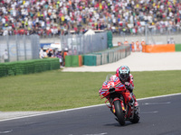 Enea Bastianini of Italy and Ducati Lenovo Team wins the race of the MotoGP of Emilia Romagna at Misano World Circuit in Misano Adriatico, I...