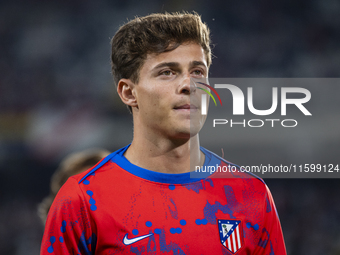 Rodrigo Riquelme of Atletico de Madrid enters the field during the La Liga EA Sports 2024/25 football match between Rayo Vallecano and Atlet...