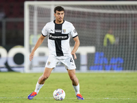 Botond Balogh of Parma Calcio is in action during the Serie A match between Lecce and Parma in Lecce, Italy, on September 21, 2024. (