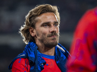 Antoine Griezmann of Atletico de Madrid enters the field during the La Liga EA Sports 2024/25 football match between Rayo Vallecano and Atle...