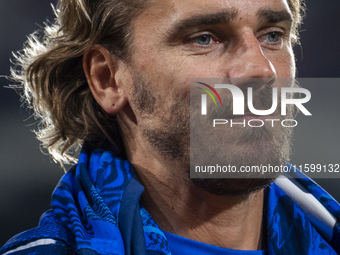 Antoine Griezmann of Atletico de Madrid enters the field during the La Liga EA Sports 2024/25 football match between Rayo Vallecano and Atle...