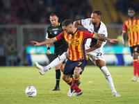 Tete Morente of US Lecce is in action during the Serie A match between Lecce and Parma in Lecce, Italy, on September 21, 2024. (