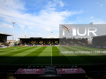 General view inside Meadow Lane, home to Notts County, during the Sky Bet League 2 match between Notts County and Gillingham at Meadow Lane...