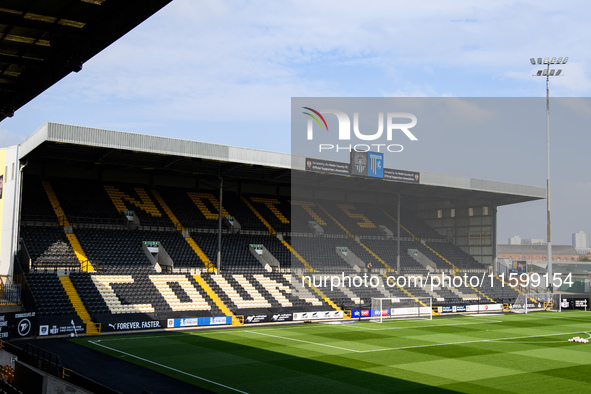 General view inside Meadow Lane, home to Notts County, during the Sky Bet League 2 match between Notts County and Gillingham at Meadow Lane...