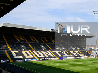 General view inside Meadow Lane, home to Notts County, during the Sky Bet League 2 match between Notts County and Gillingham at Meadow Lane...