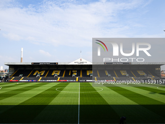 General view inside Meadow Lane, home to Notts County, during the Sky Bet League 2 match between Notts County and Gillingham at Meadow Lane...