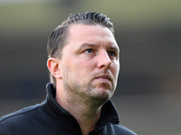 Mark Bonner manages Gillingham during the Sky Bet League 2 match between Notts County and Gillingham at Meadow Lane in Nottingham, England,...