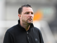 Mark Bonner manages Gillingham during the Sky Bet League 2 match between Notts County and Gillingham at Meadow Lane in Nottingham, England,...