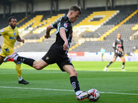 Lewis Macari of Notts County lines up a cross during the Sky Bet League 2 match between Notts County and Gillingham at Meadow Lane in Nottin...