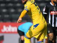 Max Ehmer of Gillingham gestures during the Sky Bet League 2 match between Notts County and Gillingham at Meadow Lane in Nottingham on Septe...