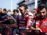 Francesco Bagnaia of Italy and Ducati Lenovo Team looks on prior to the sprint race of the MotoGP of Emilia Romagna at Misano World Circuit...